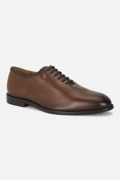 Buy Men Brown Leather Oxford Shoes Online - 890913 | Louis Philippe