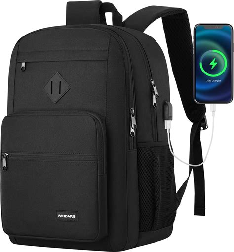 Amazon.com: KROSIAS Black Backpack for Men and Women, School Backpack ...