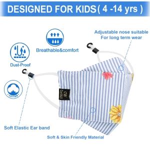 Cenwell Kids 3D Mask Reusable, Washable, Breathable & Comfortable ...