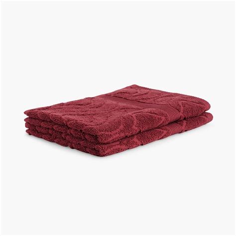 Buy SPACES RK Home Cotton Hand Towel, Red - 40x60cm from SPACES at just ...