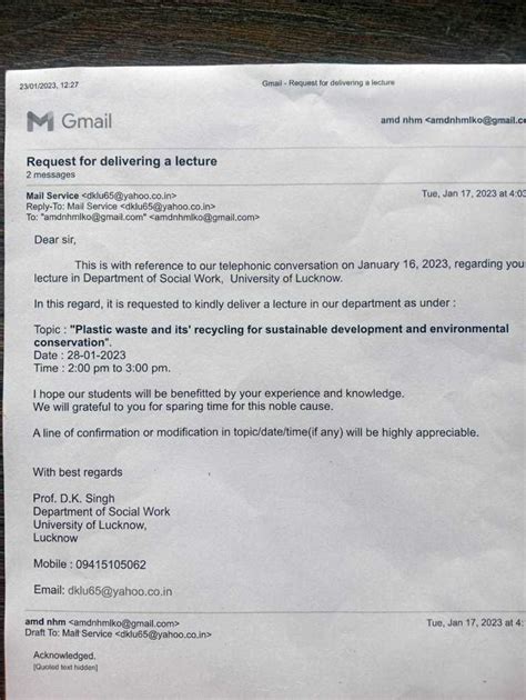 Speakers Invite | Dr. Heera Lal IAS