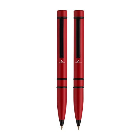 ADALRICH ACTIV Matte RED Metal Ball Pen | Set of 2 | Matte Body ...