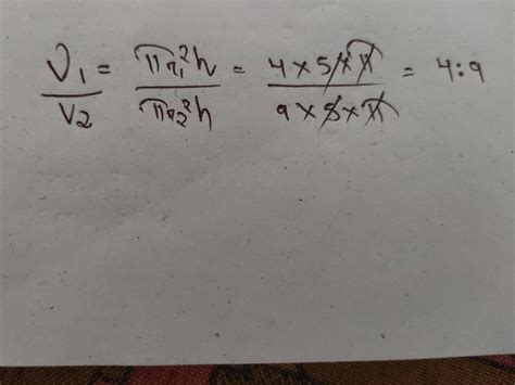 The base ratio of two cylinder are in the ratio 2:3 and their height ...