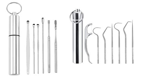Buy Alark Portable Stainless Steel Ear Cleaning | Ear-Picker Tool set 6 ...