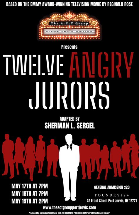 Twelve Angry Jurors May 2024 – The Actors Community Theater Group INC ...