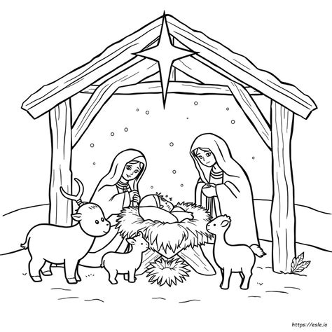 Jesus Was Born Coloring Page
