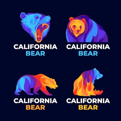 Creatief Californisch beer-logo | Gratis Vector