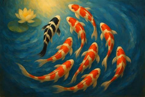 Koi Fish Painting – Vastu Koi Wall Art for Delhi Workspaces | ArtFactory