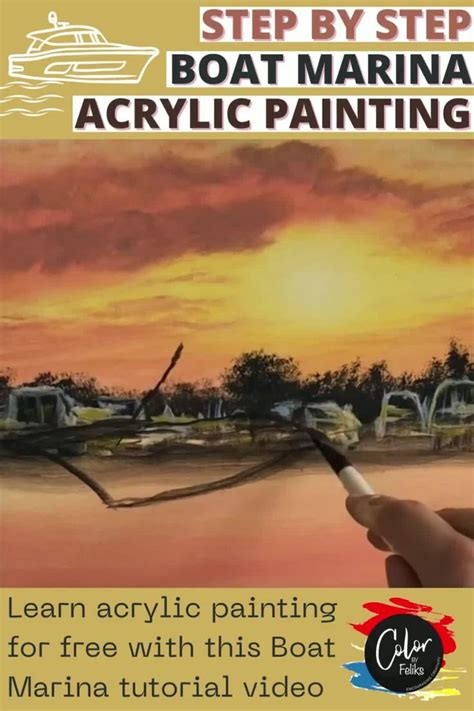 Acrylic Painting Sailing Boat Tutorials 的图像结果