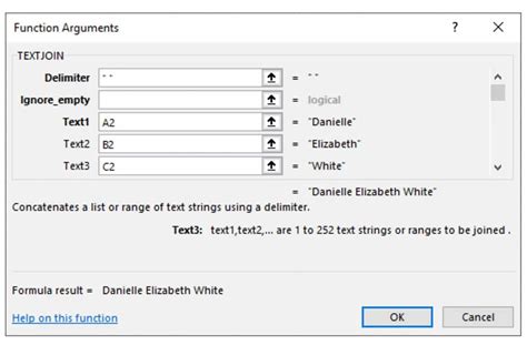 Text Join Excel 的图像结果