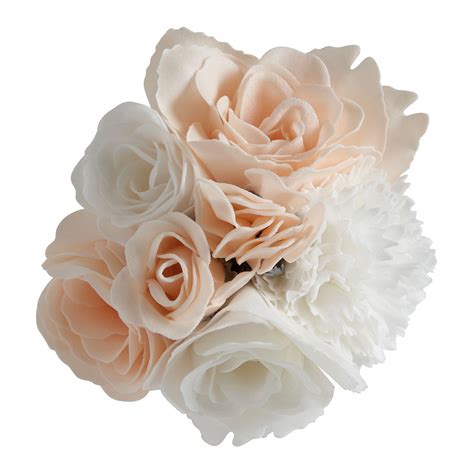 Bouquet of white and nude scented soap roses - Rose fragrance | Mathilde M