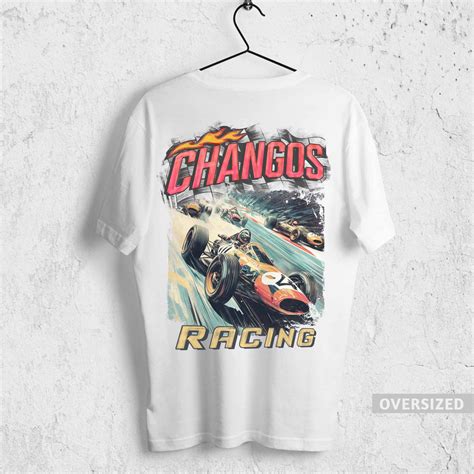 CHANGOS RACING TEE OVERSIZED - WHITE – Express Changos