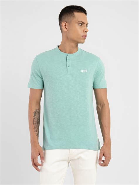 Men's Solid Henley Neck T-shirt – Levis India Store