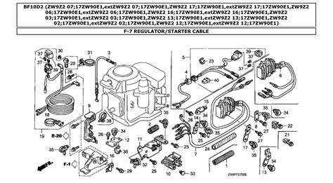 bf10d2 – Section F-7 REGULATOR/STARTER CABLE parts diagram