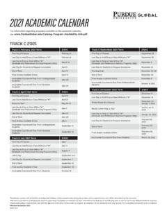2021 ACADEMIC CALENDAR - Purdue University Global / 2021-academic ...