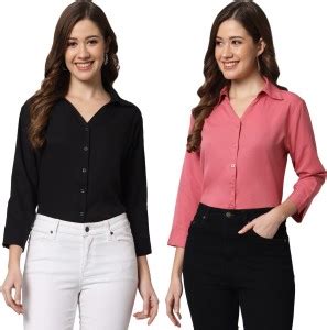Black Shirts For Women - Buy Black Shirts For Women online at Best ...