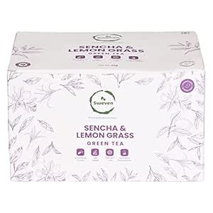Sweven Purple Sencha & Lemon Grass Green Tea 40g,All Natural Flavour ...