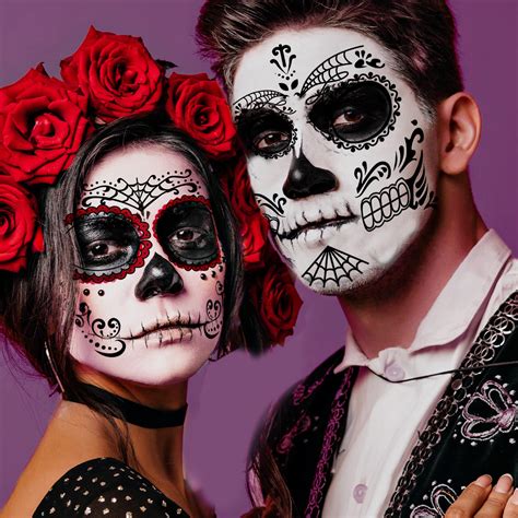 Dia De Los Muertos Skull Makeup Man