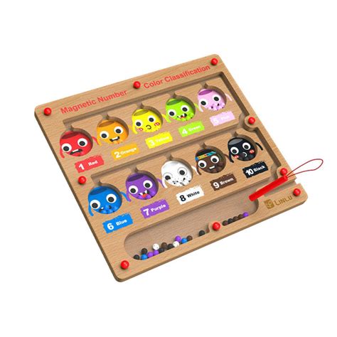 ⚡️Buy Maxbell Wooden Magnet Puzzle Boards Math Toy Activities Magnetic ...