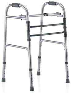 FOVERA Mild Steel Powder Coated Folding Walker | Height Adjustable ...