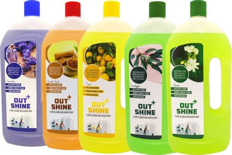 Outshine+ Premium Disinfectant Floor Cleaner - Combo of 5 - Sandalwood ...