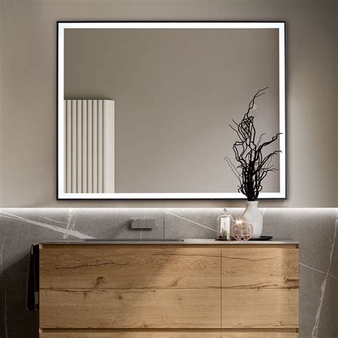 Buy Mirrorons 28x36 Inch LED Lighted Bathroom Mirror, Wall ed Vanity ...