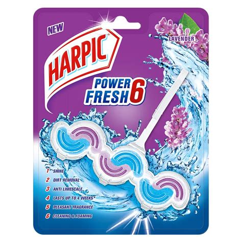 Harpic Power Fresh 6 Toilet Cleaner Rim Block, Lavender - 39 g : Amazon ...