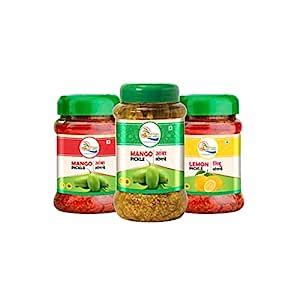 Mango Pickle Red Pack Of 1 Amba Lonche Green Pack Of 1 Lemon Chilli ...