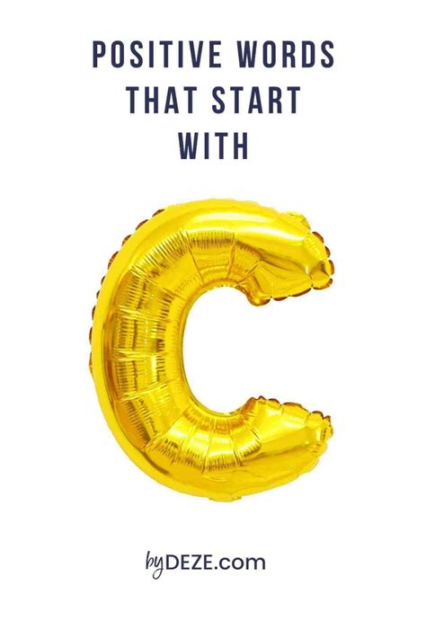 494 Positive Words That Start with C (Adjectives & More!) - byDeze