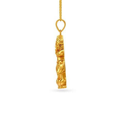 Exquisite Lord Krishna Gold Pendant