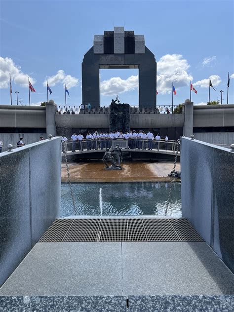 A beautiful day visiting the National D-Day Memorial with the Virginia ...