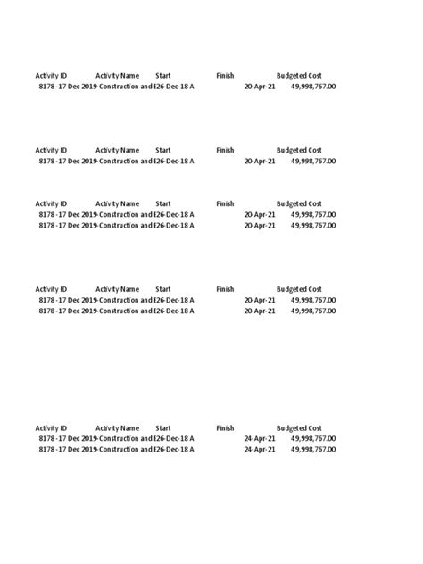 Image result for Tabular Document Example