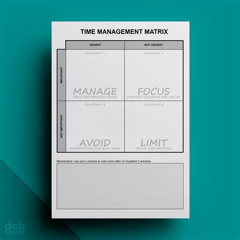 Image result for A Simple Desk Time Management Matrix