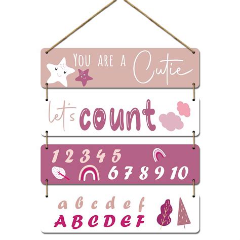 Colorful Alphabet Letters MDF Wood Wall Decor for Kids' Learning Space ...