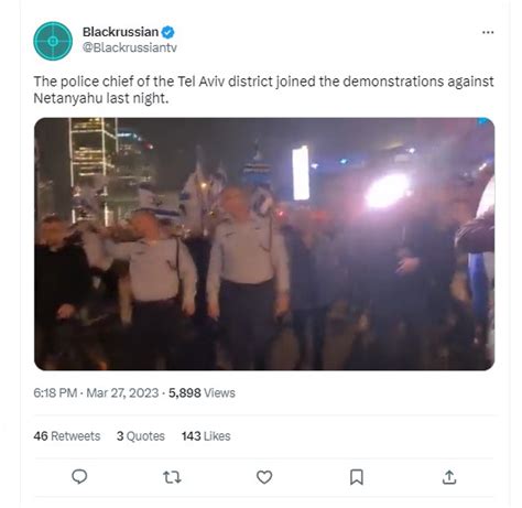 Fact Check: Did the Police Chief Join the Anti-Netanyahu Protest In ...