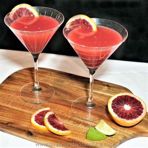 Blood Orange Martini - Simply Sundays