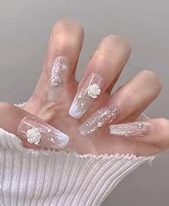 Buy CherryBox acrylic press on nails designer artifical nails extension ...