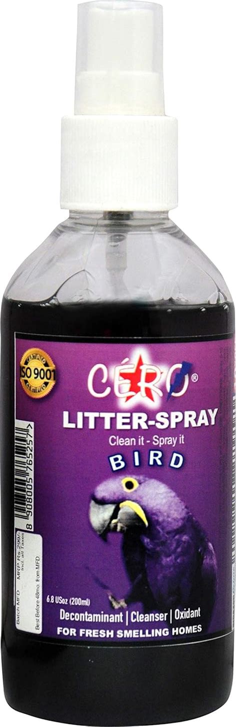 CERO ® Decontaminant Bird Litter Spray (200ml) : Amazon.in: Pet Supplies