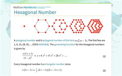 Hexagonal Number Formula 的图像结果