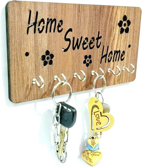 Kitchenwell HOME SWEET HOME Design key holder for wall & Home Decore ...