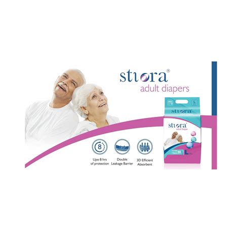 Stiora Adult Diapers Large (40”-61”) - 10Pcs