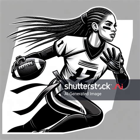 Vector Image Beautiful Flag Football Girl AI-generated image 2458146517 ...