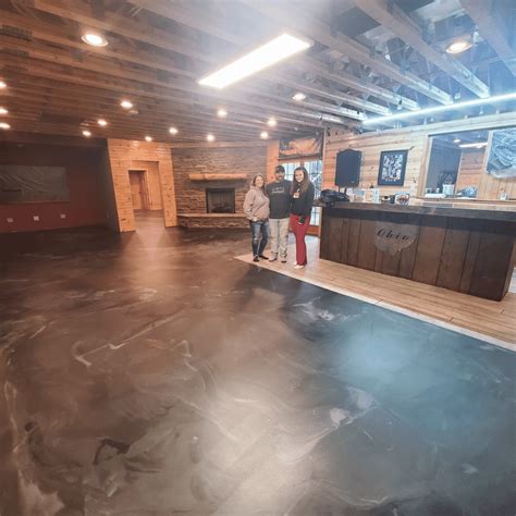 Basement floor coatings in Lima - Knotty Pines Custom