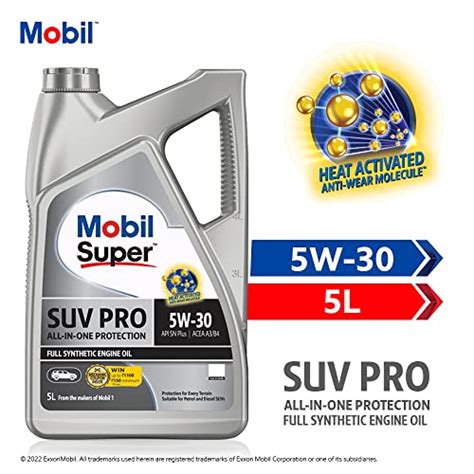 Mobil Super All-in-One Protection SUV Pro 5W-30 Full Synthetic Engine ...