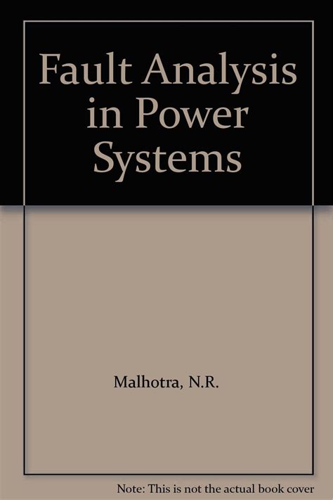 Fault Analysis in Power Systems : Malhotra, N.R.: Amazon.in: Books