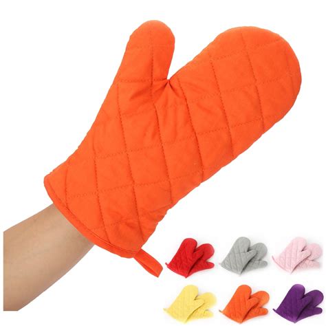 Vorkoi 2PCS Oven Mitts, Thick Heat Resistant Cotton, 28x18CM, Insulated ...