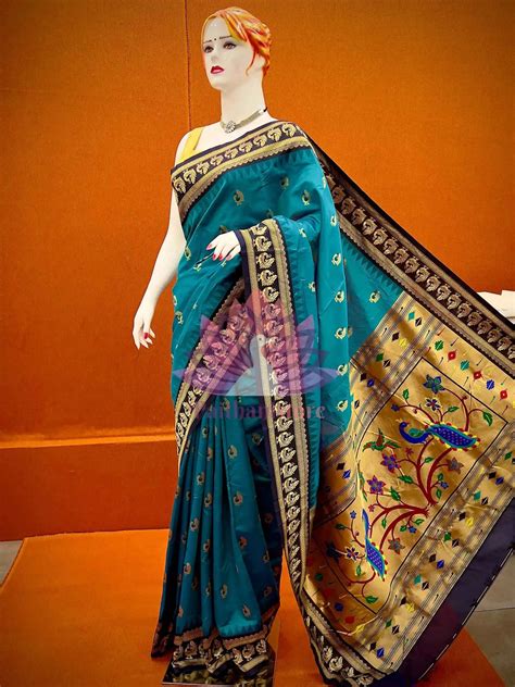 Semi Silk Gadwal Paithani Saree – Paithanistore