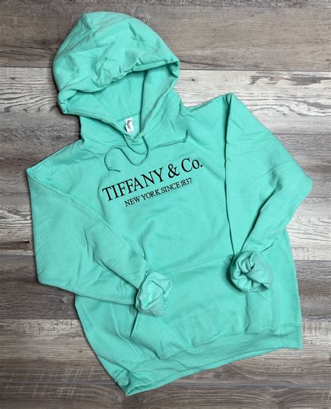 Embroidered Hooded Sweatshirt in Black Thread - Etsy