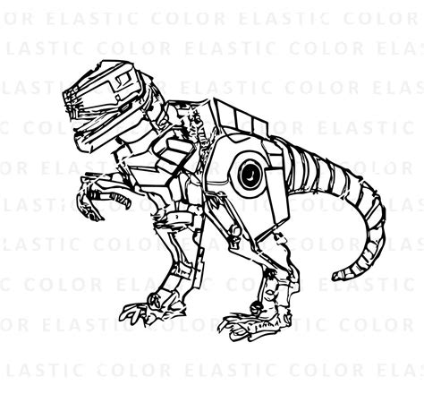 Robot Dinosaur Drawing