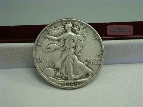 1945 Walking Liberty Silver Half Dollar Coin